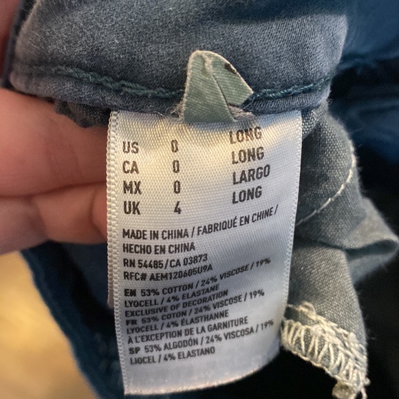 American Eagle Jeggings Blue 0 Long EUC - Picture 7 of 9